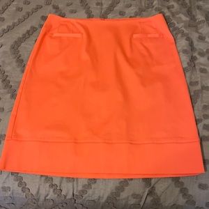 Krazy Larry very nice Tangerine cotton/spandex skirt EUC